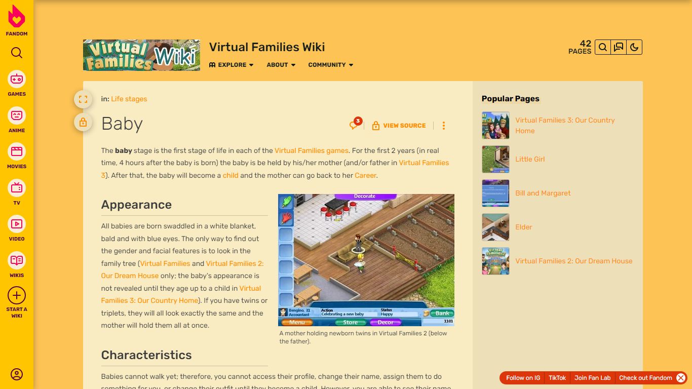 Baby | Virtual Families Wiki | Fandom
